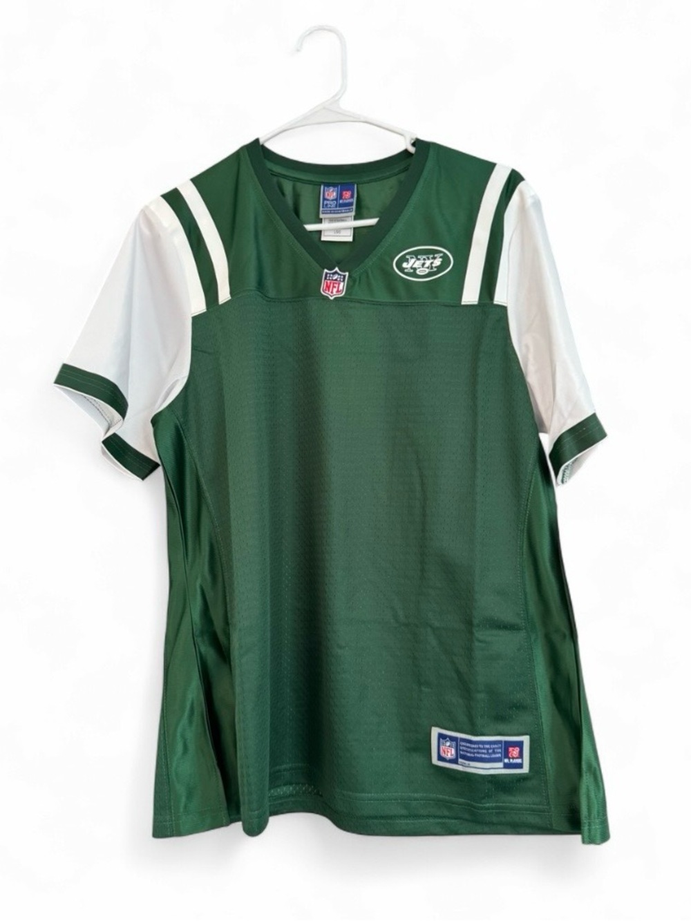NWT Women's New York Jets NFL Pro Line Blank Jersey Size Large $80 MSRP